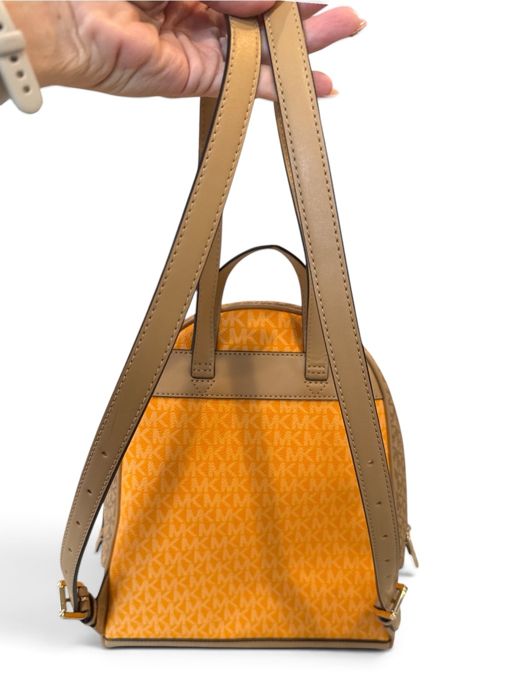 Michael Kors Bag Rhea Medium Color-Block Signature Logo Backpack - like new! - Picture 10 of 10